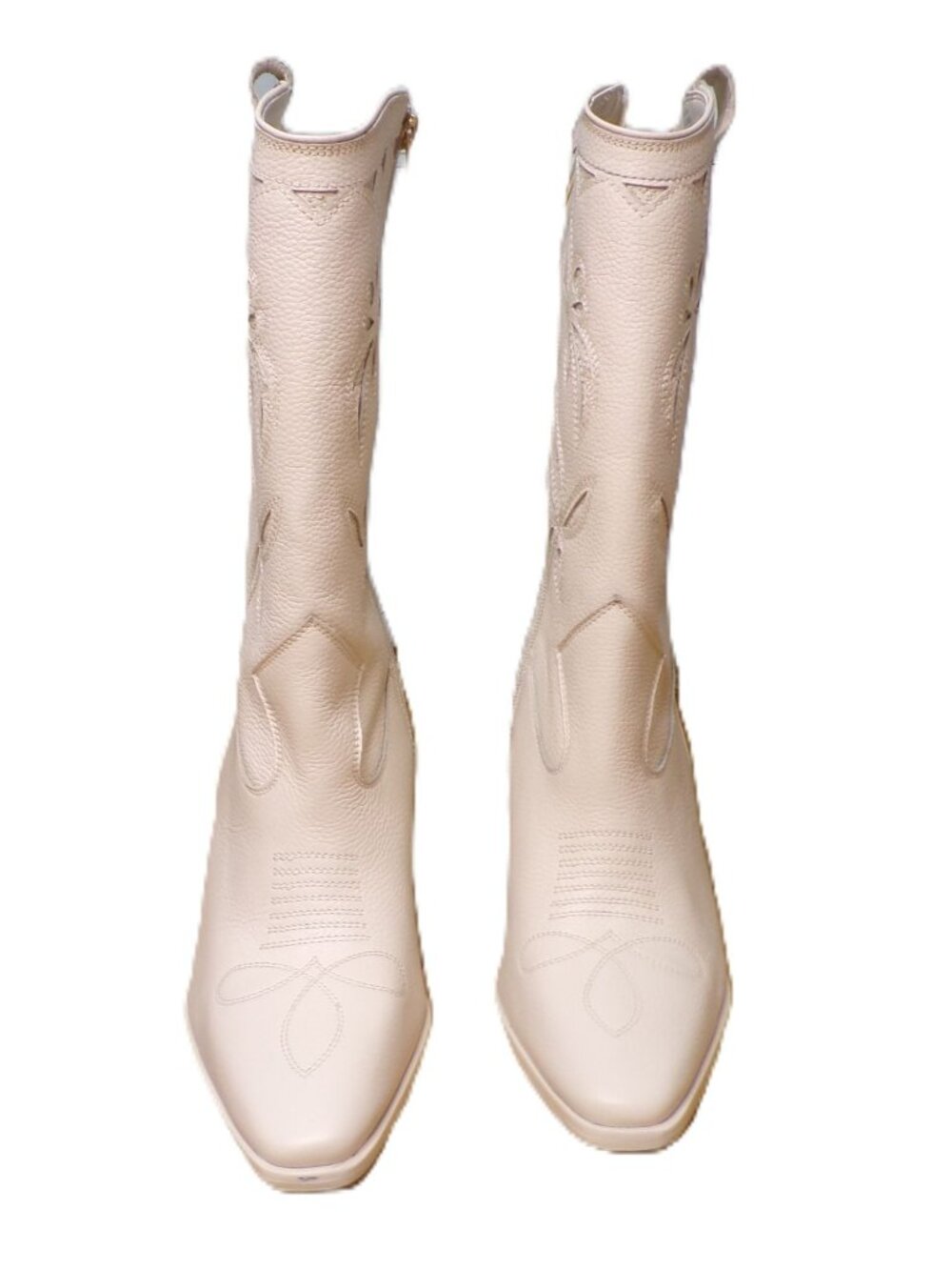 🆕 VINCE CAMUTO Alisah Western Boot 8.5 Off-White - Picture 2 of 9